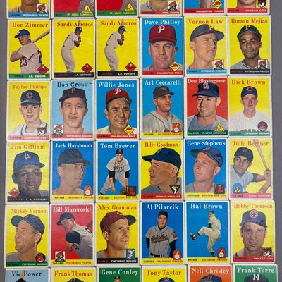 Lot 36 1958 Topps Baseball Cards VG-EX