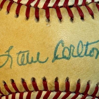 HOF 3x Signed Steve Carlton Sutton Niekro Basball
