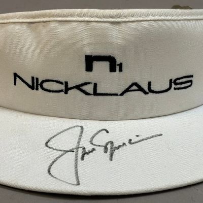 Jack Nicklaus Signed Original Auto Golf Visor Hat