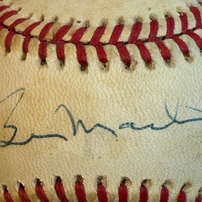 Billy Martin Single Signed Rawlings Brown OAL Ball