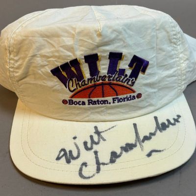 Wilt Chamberlain Signed Boca Raton Florida Hat