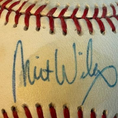 Milt Wilcox Single Signed Rawlings Brown Baseball
