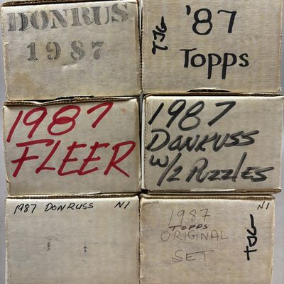 1987 Topps Donruss Fleer Baseball Card Set Lot