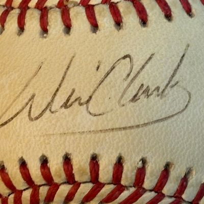 Will Clark Single Signed Rawlings ONL Baseball
