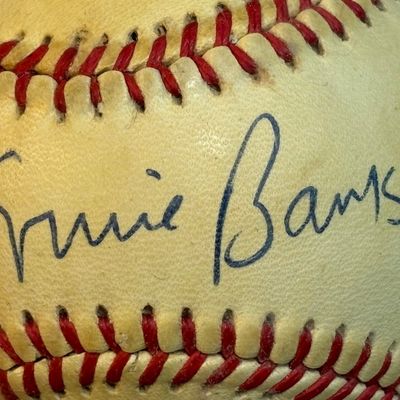 Ernie Banks Single Signed ONL Rawlings Baseball