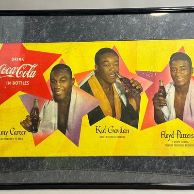 COCA COLA Patterson Gavilan Carter Cardboard Sign