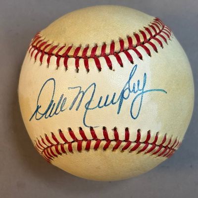 Dale Murphy Single Signed Rawlings Feeney Baseball