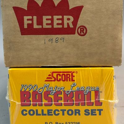 1989 FLEER & 1990 SCORE Complete Baseball Sets