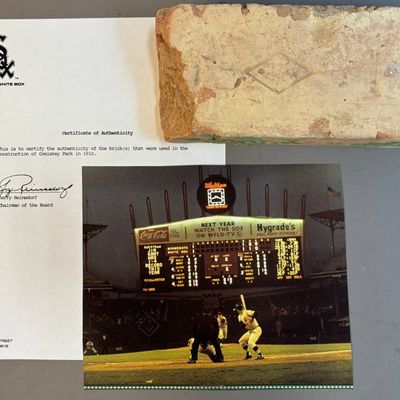 Chicago White Sox Comiskey Park Stadium Brick COA