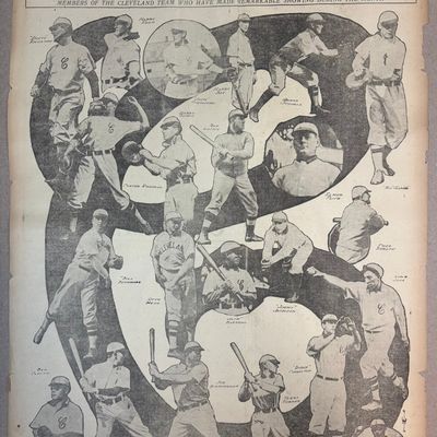 1906 Cleveland Leader Newspaper w/ NAP LAJOIE