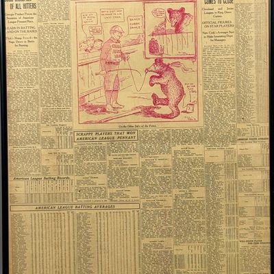 1906 Cleveland Leader Chicago Cubs AL Newspaper