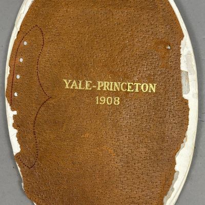 1908 Yale vs Princeton Leather Football Program