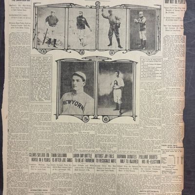 Detroit News Tribune 1905 Baseball Newspaper RARE