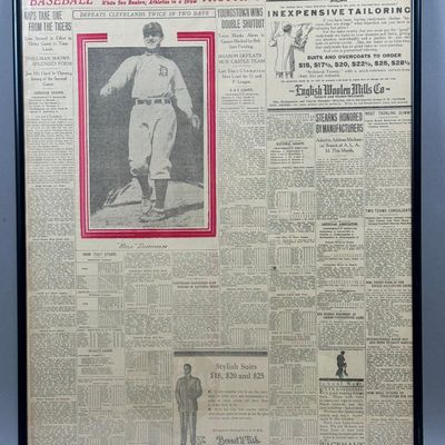 9.14.1907 THE CLEVELAND LEADER Bill Donovan Tigers