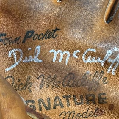 Dick McAuliffe Signed Spalding Player Model Glove