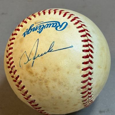 Bill Freehan Signed Rawlings Brown Haiti Baseball