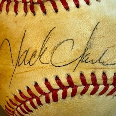 Jack Clark Single Signed Rawlings OAL Baseball