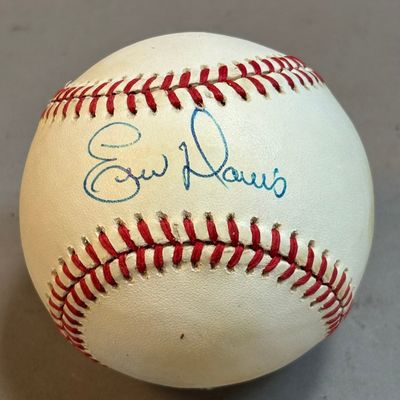 Eric Davis Single Signed Giamatti Rawlings Ball