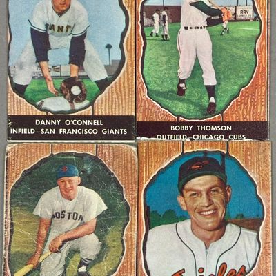 Lot 4 1958 HIRES Baseball Cards Thomson Jensen