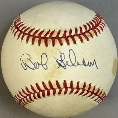 Bob Gibson Single Signed Rawlings ONL Baseball