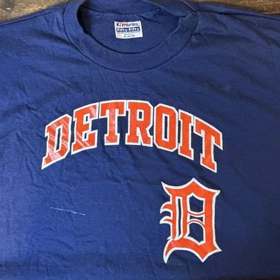 Detroit Tigers Hanes 1980s XL Original T-Shirt