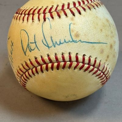 Pat Sheridan Detroit Tigers Signed Brown Ball
