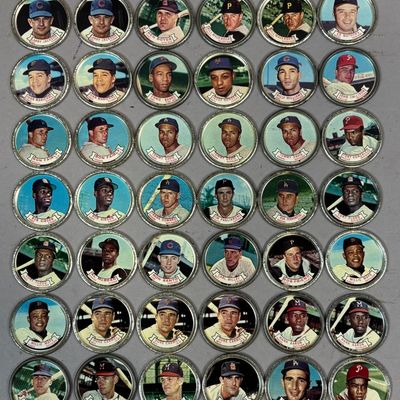 Lot 53 1964 Topps Baseball Coin Hank Aaron HOF