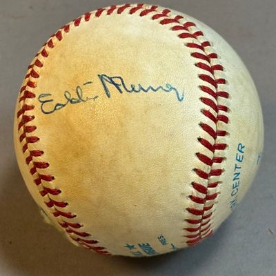 Eddie Murray Rawlings Haiti Single Signed Baseball