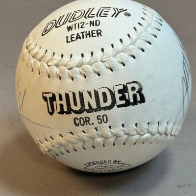 Dudley Thunder Multi Signed Baseball