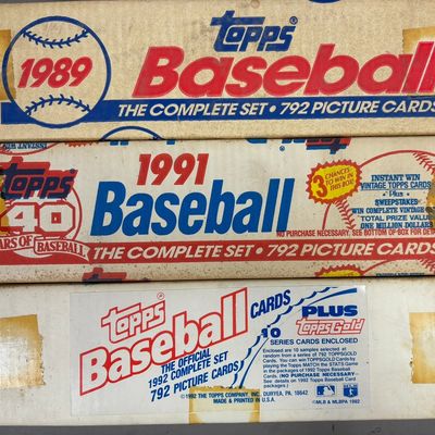 1989 90 91 Topps Baseball Complete Factory Box