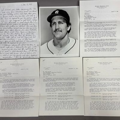 JAC Tigers Lee MacPhail Letter 1985 Lance Parrish