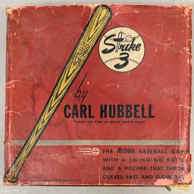 Strike 3 Carl Hubbell Major League Baseball Game