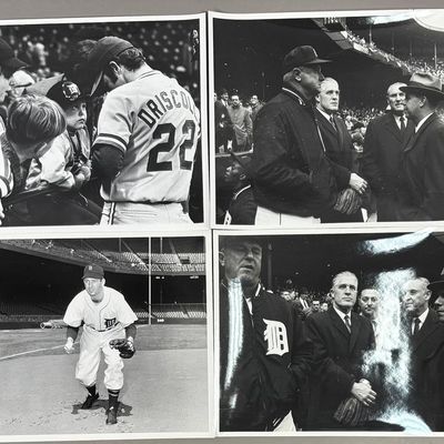 6 Detroit Tigers Type 1 Kuenzel Baseball Photos