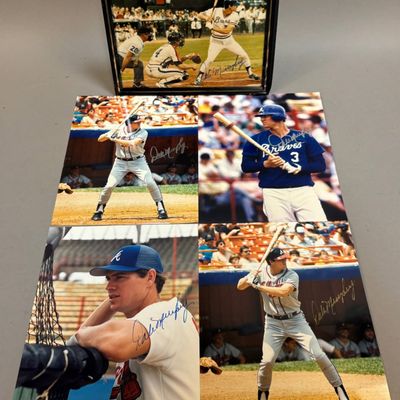 Atlanta Braves Lot 5 Dale Murphy Signed 8x10 Photo