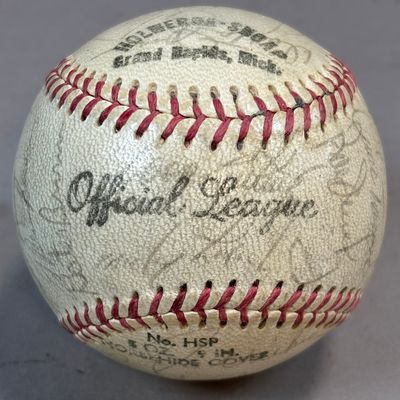 1971 Detroit Tigers Twins Signed Baseball 30 Autos