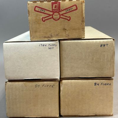 5 1984 Topps Donruss Fleer Baseball Sets + Dups