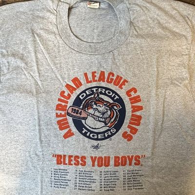 1984 Detroit Tigers AL Champs Bless You Boys Shirt