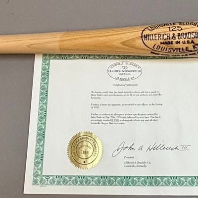 George Babe Ruth 1935 Pro Model 34" Baseball Bat