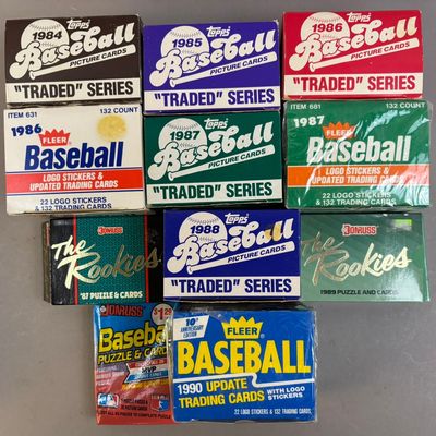 Lot 11 1984 85 86 86 88 89 90 Topps Donruss  Fleet