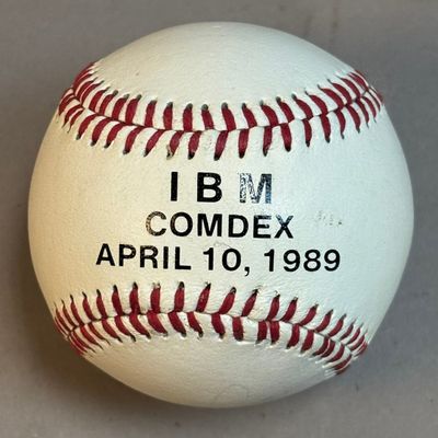 IBM Comdex April 10 1989 Signed Rawlings Baseball