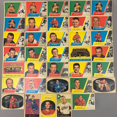 1963-64 Topps Parkhurst Hockey Cards w/ Hull 5 EX