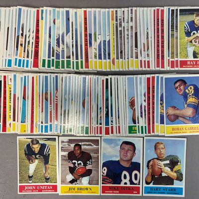1964 Philadelphia Football Card Partial Set Unitas