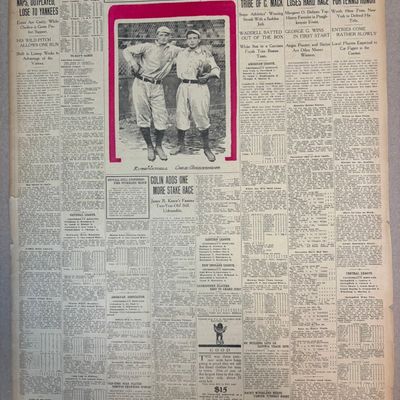 1907 Cleveland Leader Athletics Rube Waddell Cover