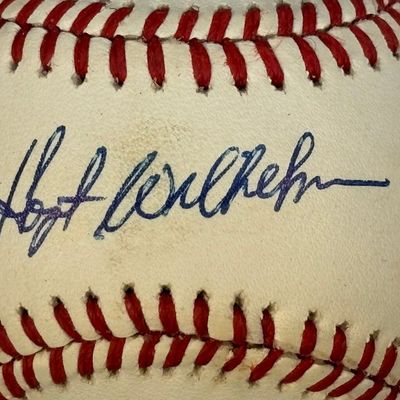 Hoyt Wilhelm Single Signed Rawlings OAL Baseball