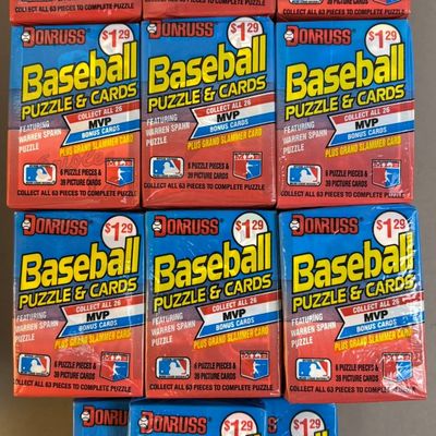 65 Sealed Packs 1989 Donruss Wax Packs
