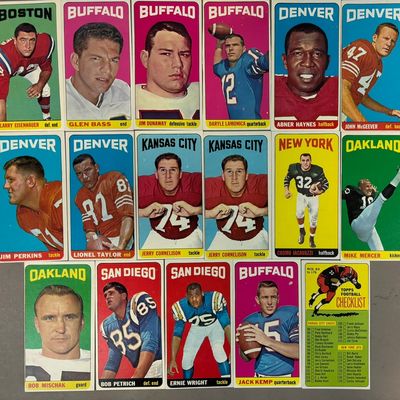 1965 Topps Football Duplicates Cards HIGH GRADE