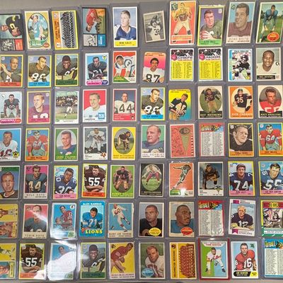 Lot 73 Vintage Topps Football Stars & Hofers