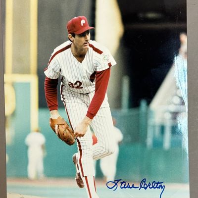 Phillies Steve Carlton Signed 8x10 Baseball Photo