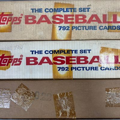 1985 87 88 Topps Complete Baseball Card Sets