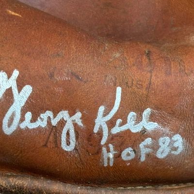 George Kell Signed Wilson Model Baseball Glove